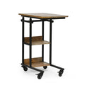 C-Shape Iron End Table with Tabletop C892