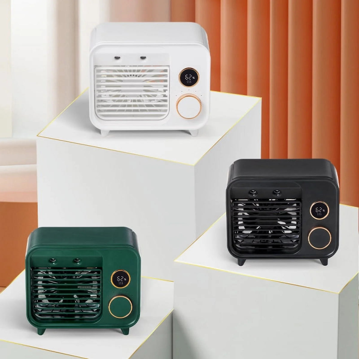 Mini Air Cooler with Adjustable Desktop Fan and USB Port M89698