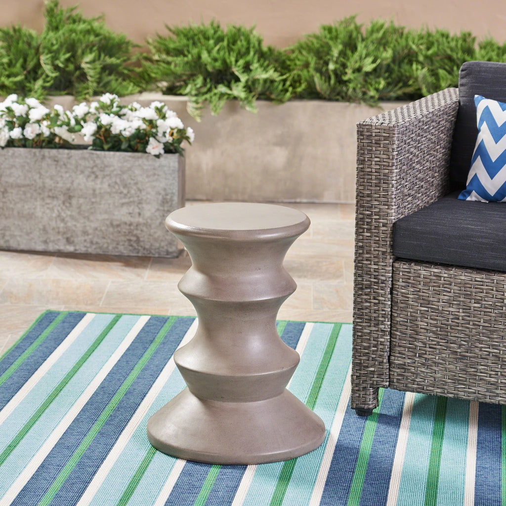 22" Light-Weight Concrete Side Table H59876