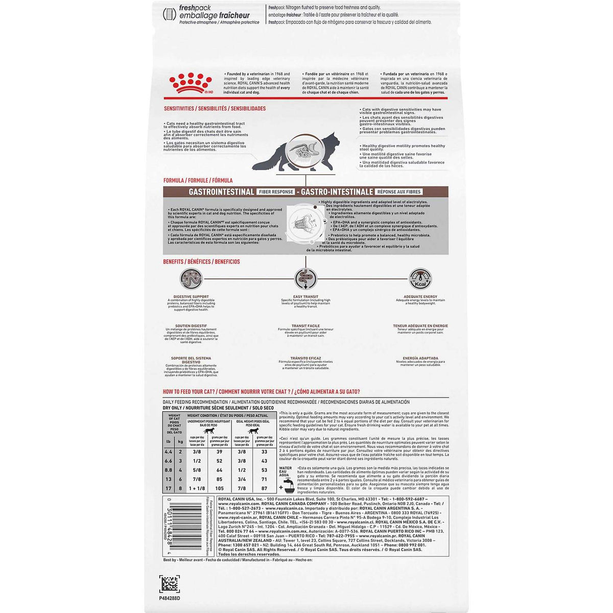 Veterinary Diet Gastrointestinal Fiber Response Dry Cat Food Y6898