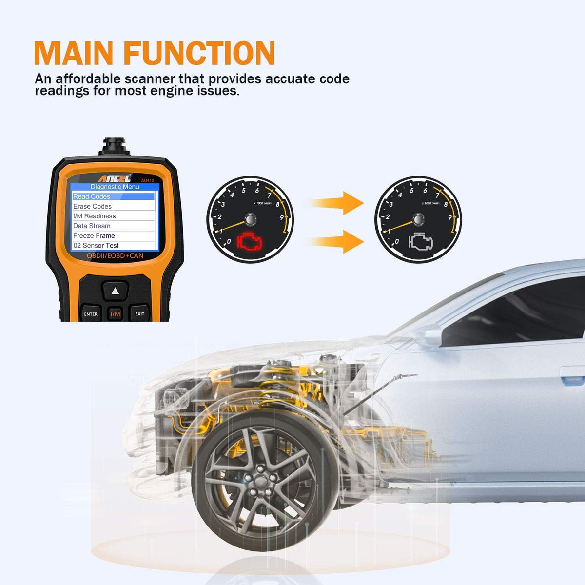 OBD2 Scanner Code Reader Pack of 2 C531542