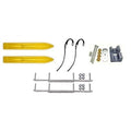 Yellow 6 inch Snowmobile Skis with 7.5 inch Shaper Bars C80960