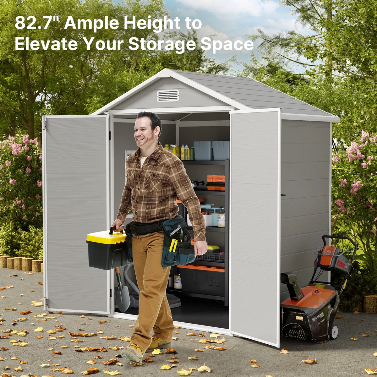 6 x 4 ft Resin Storage Shed S585