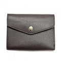 Dark Brown Mini Slim Leather Wallet Y498