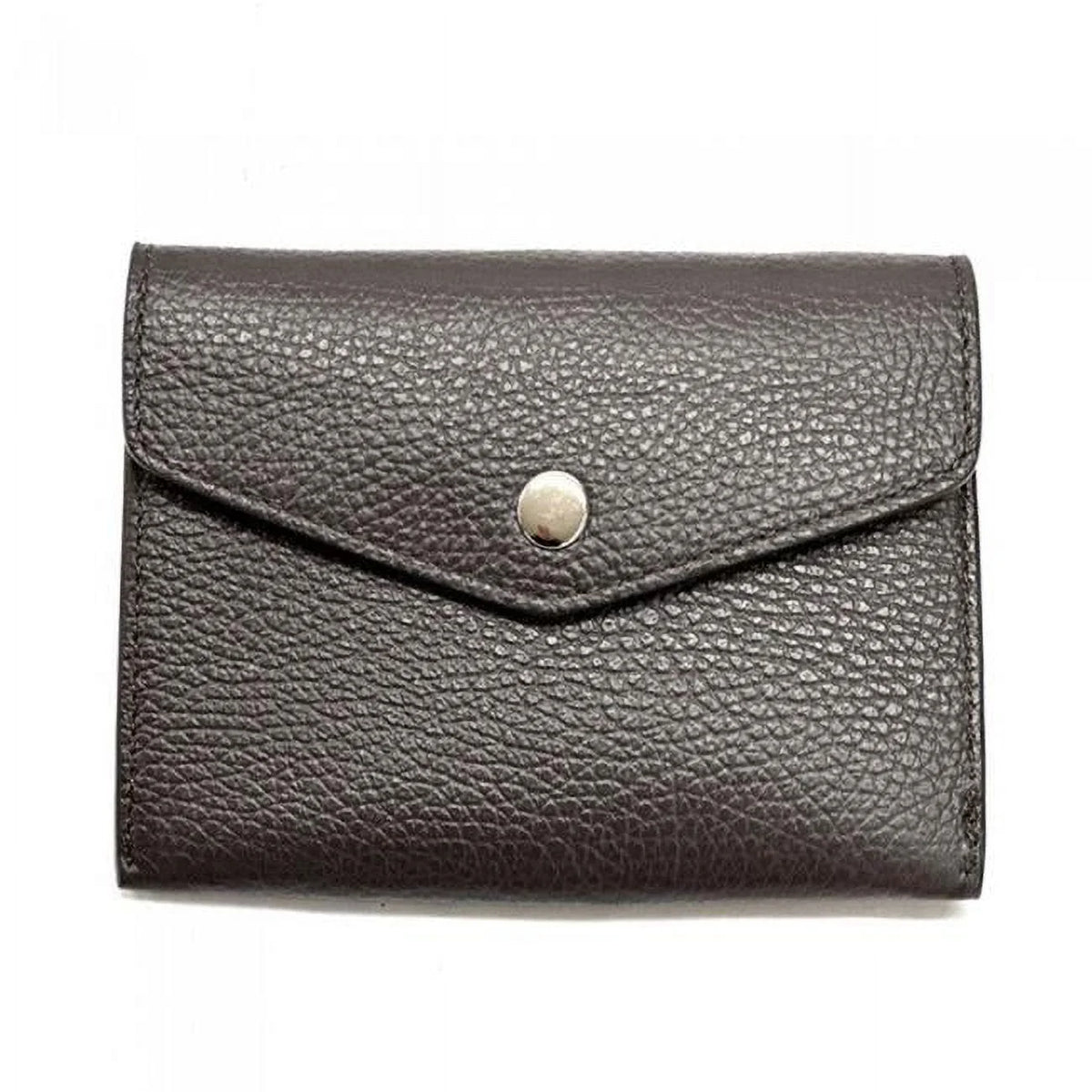 Dark Brown Mini Slim Leather Wallet Y498