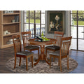 5pc Dining Room Table and Faux Leather Seat Chairs P58205