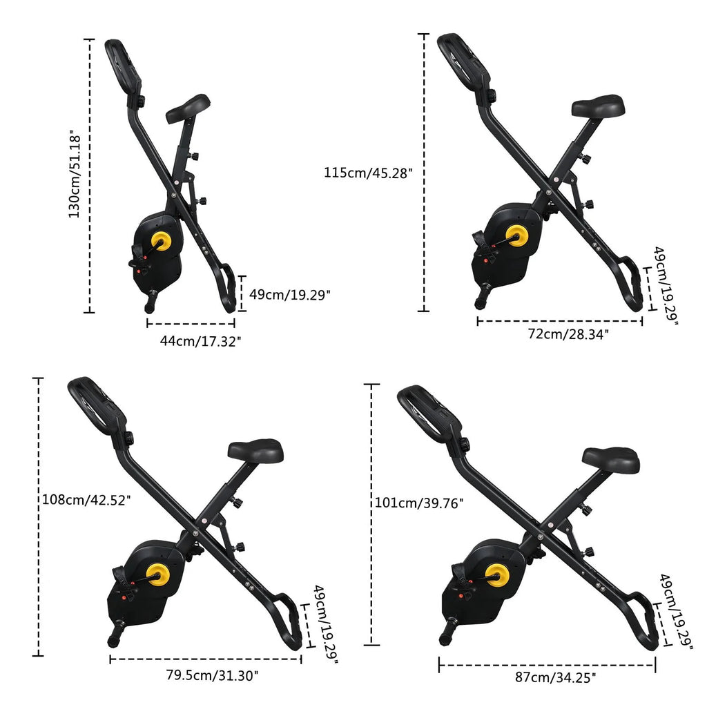 Adjustable Folding Stationary Exercise Bike P493351
