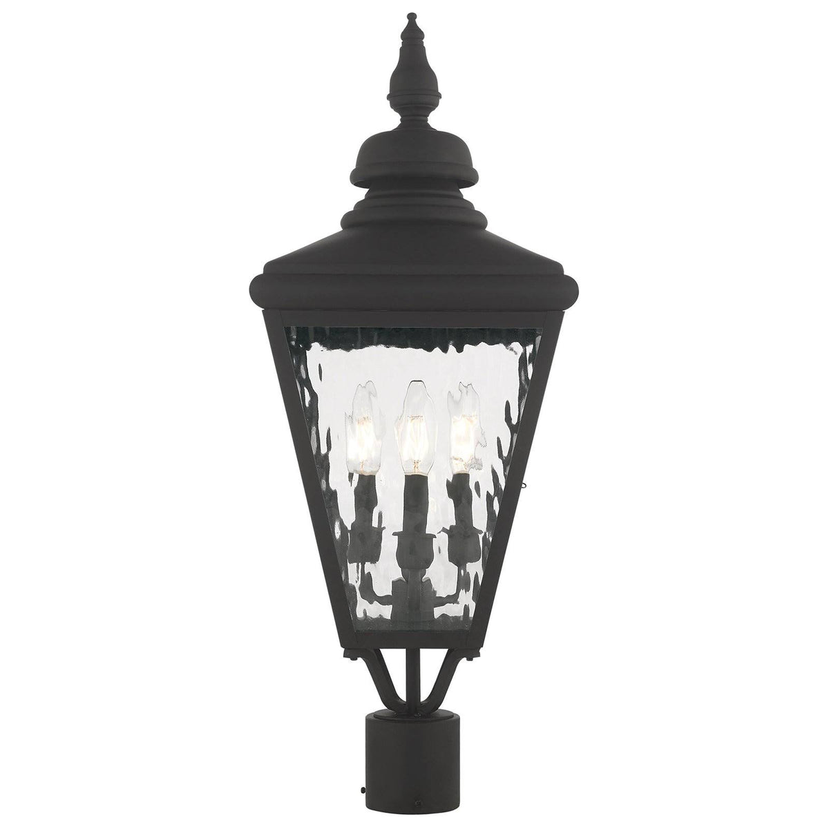 Antique Brass Post-Top Lantern D365862
