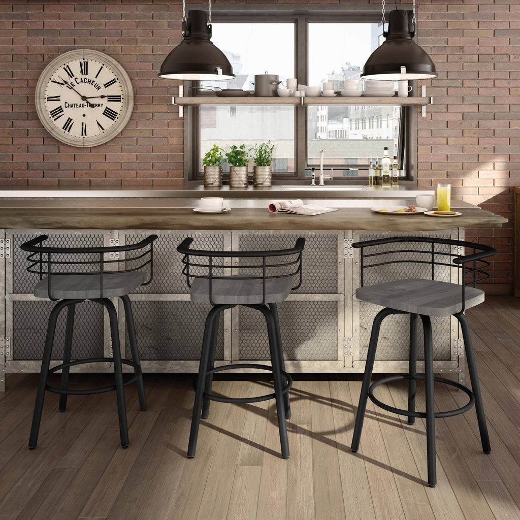 Black Swivel Counter Stool H721737