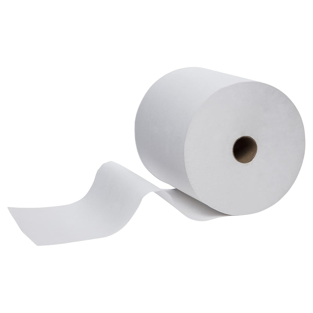 White Hard Roll Paper Towels, 6 Rolls S517