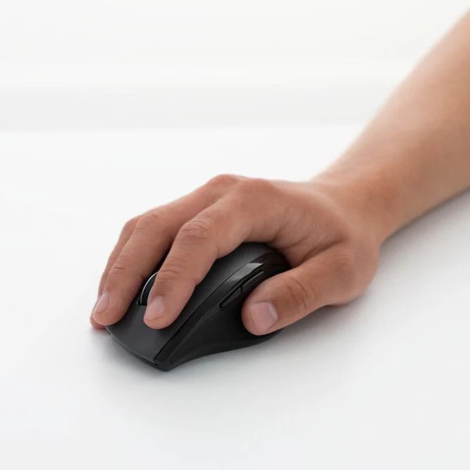Wireless Keyboard and Mouse Combo, Full-Size, Black S936540