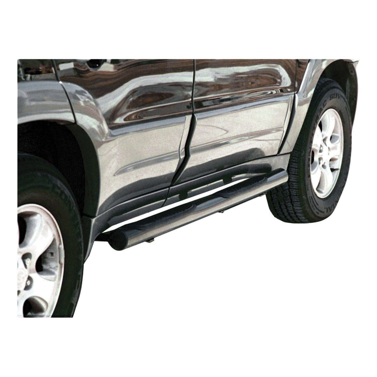 Black 3-Inch Round Side Bars X3250