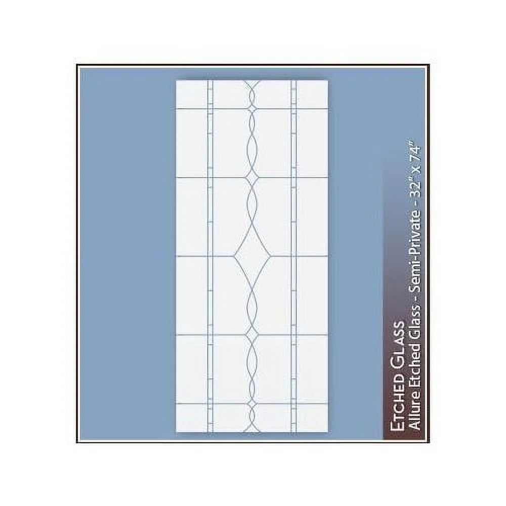 Etched Glass Semi-Private Window Film 32" W X 74" H N687