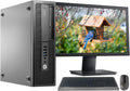 HP 705 G2 Desktop PC AMD Pro A4-8350B R5 Processor, 8GB Ram, 256 GB M.2 SSD, WiFi & Bluetooth, Wireless Keyboard Mouse, 27 Inch LED Monitor, Windows 10 (Renewed) E79539