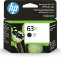 HP 63XL Black Ink, Glossy Photo Paper, 25 Sheets, 8.5x11 Pack of 2 P95323