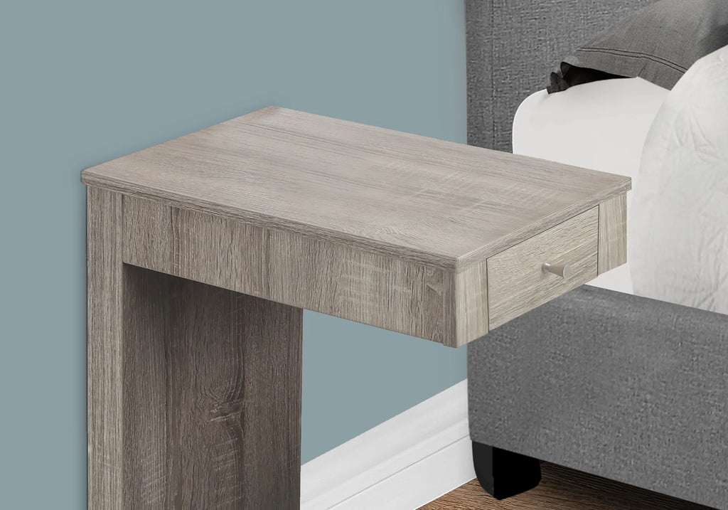C-shaped Brown Laminate Accent Table N3394
