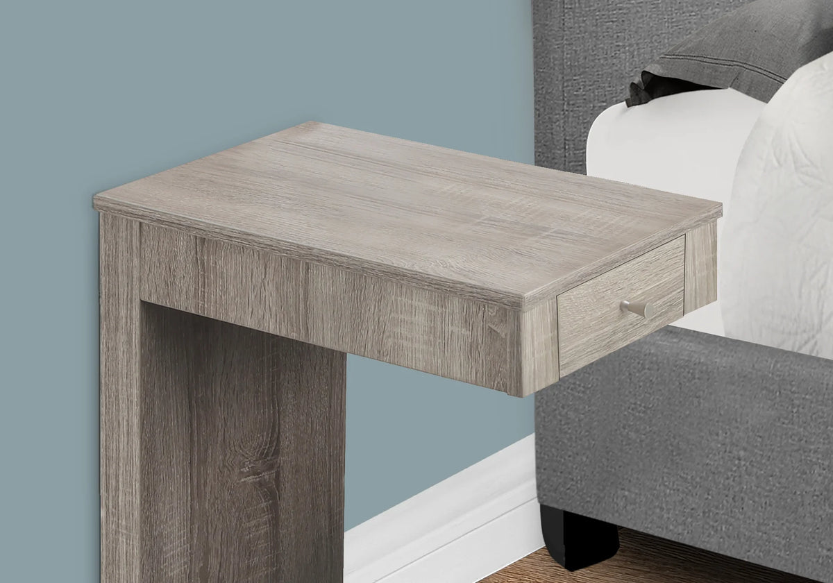 C-shaped Brown Laminate Accent Table N3394