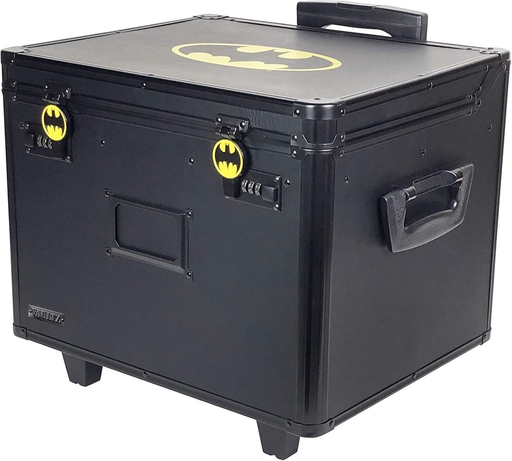 Locking Mobile Rolling File Storage Chest, Letter/Legal Wheelie Case, Black/White Stripes R31987