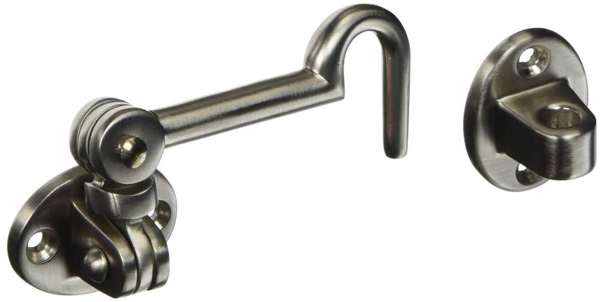 3-1/2 inch Swivel Cabin Door Hook Satin Nickel B672