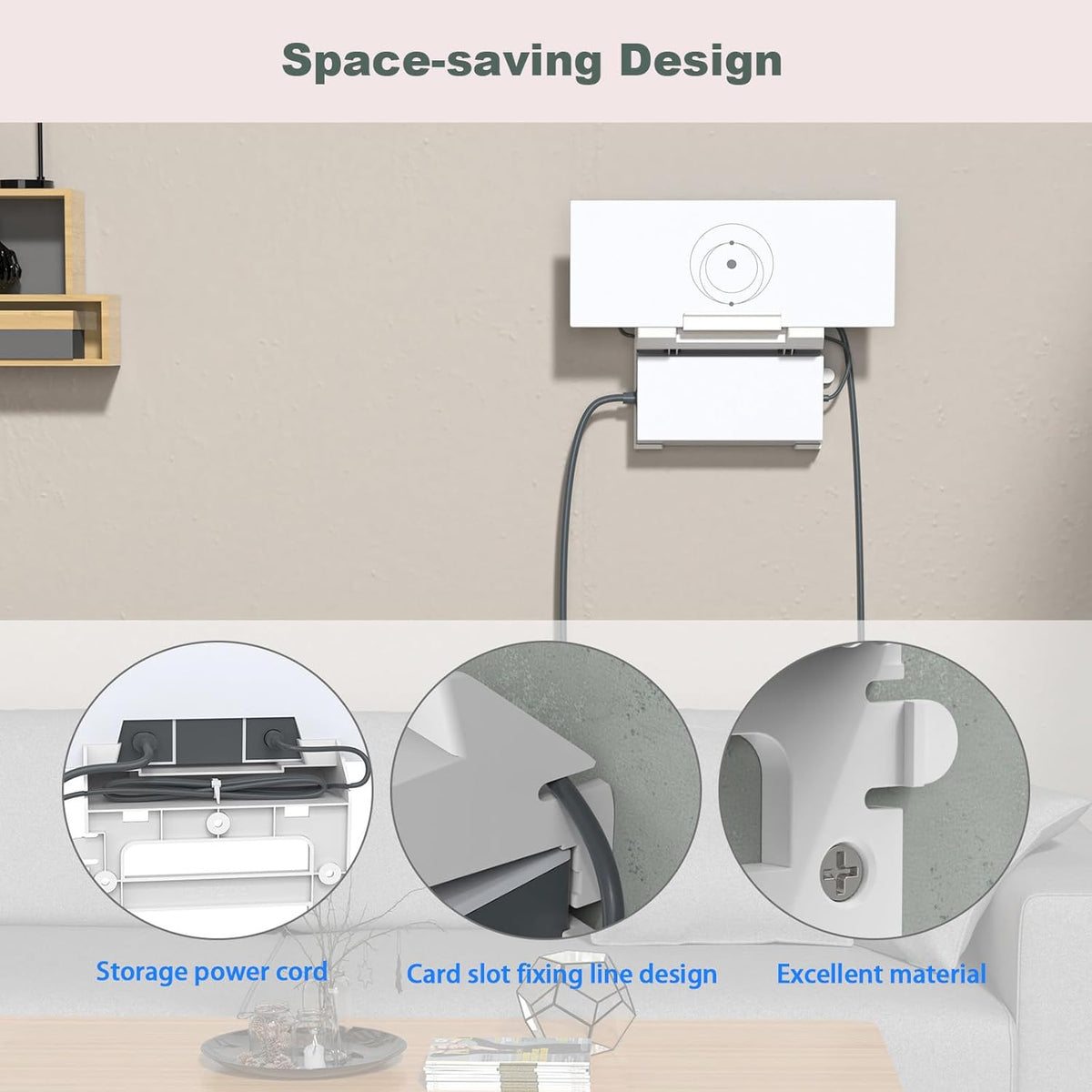 2 in 1 Wall Mount for Starlink Gen 3 Mesh Router and Power X12192