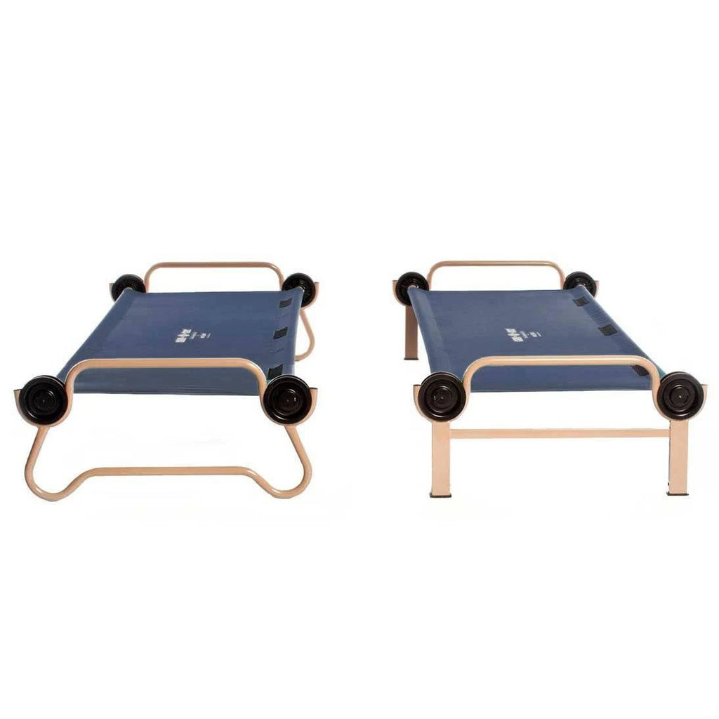 Navy Blue 2 Pack Double Cot with Organizers K930804
