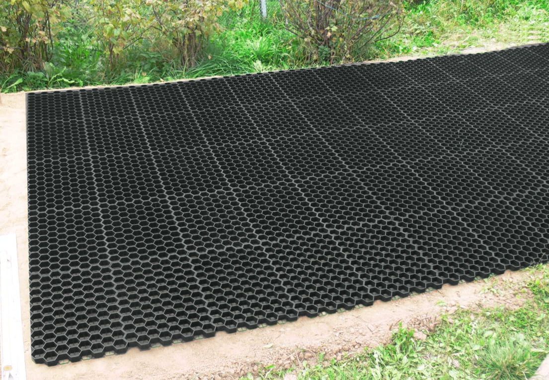 Black Permeable Grass Pavers Pack of 4 D5173
