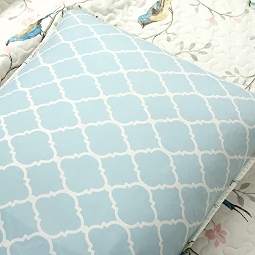 Oversized 3 Piece Reversible Quilt Set, Full/Queen J988