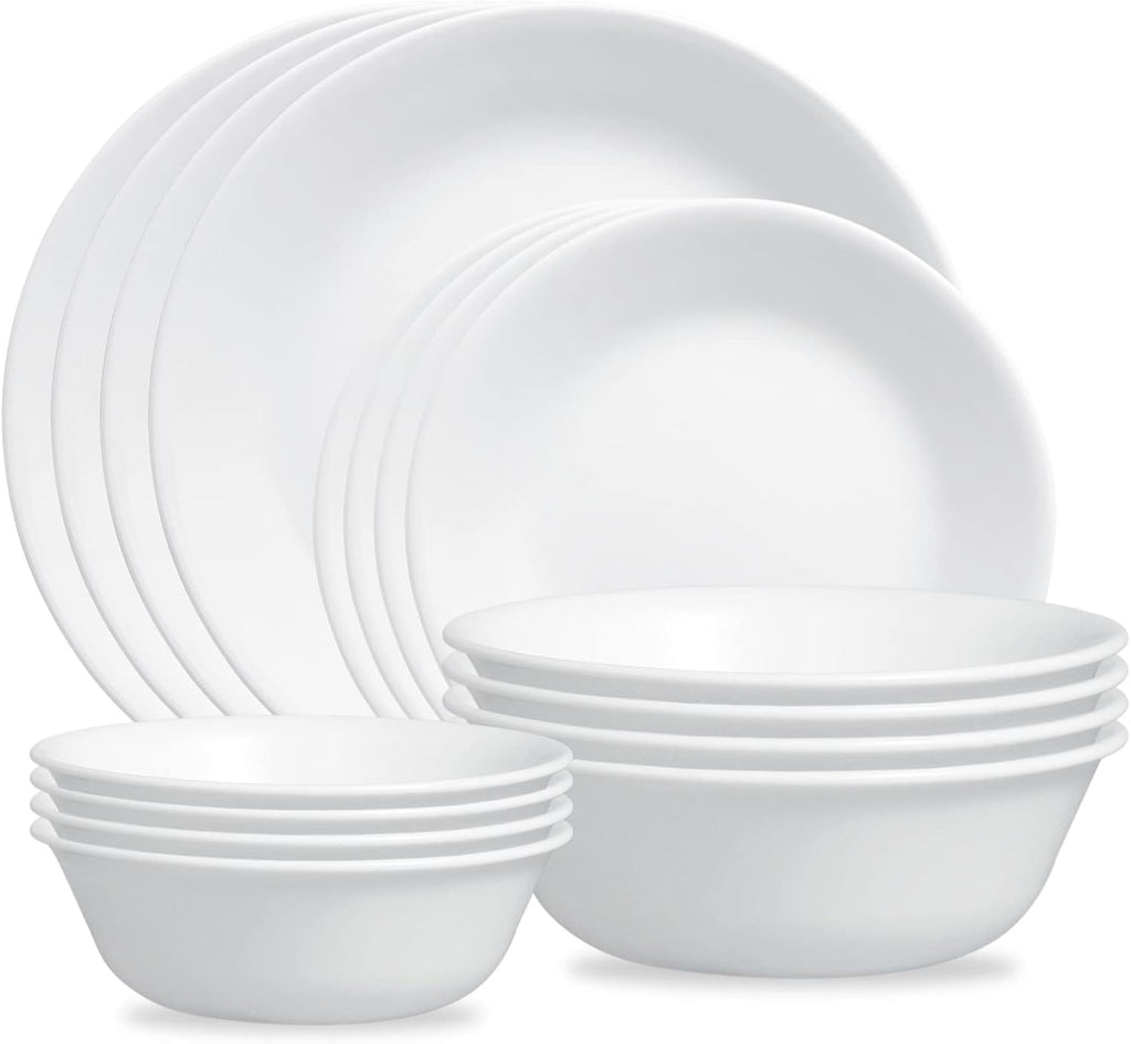 16-Piece White Dinnerware Set, Service for 4 J3786