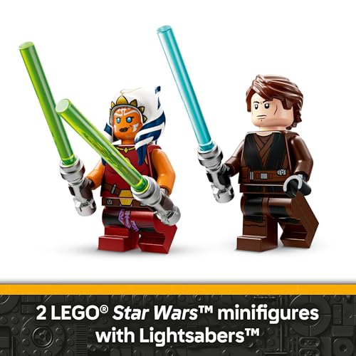 LEGO Star Wars Ahsoka's Jedi Interceptor Spaceship Building Toy, Ages 8+, 75401 T459