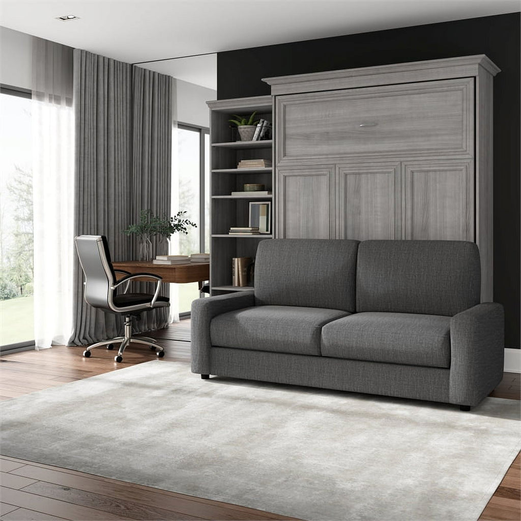 Gray Queen Murphy Bed with Sofa W670471