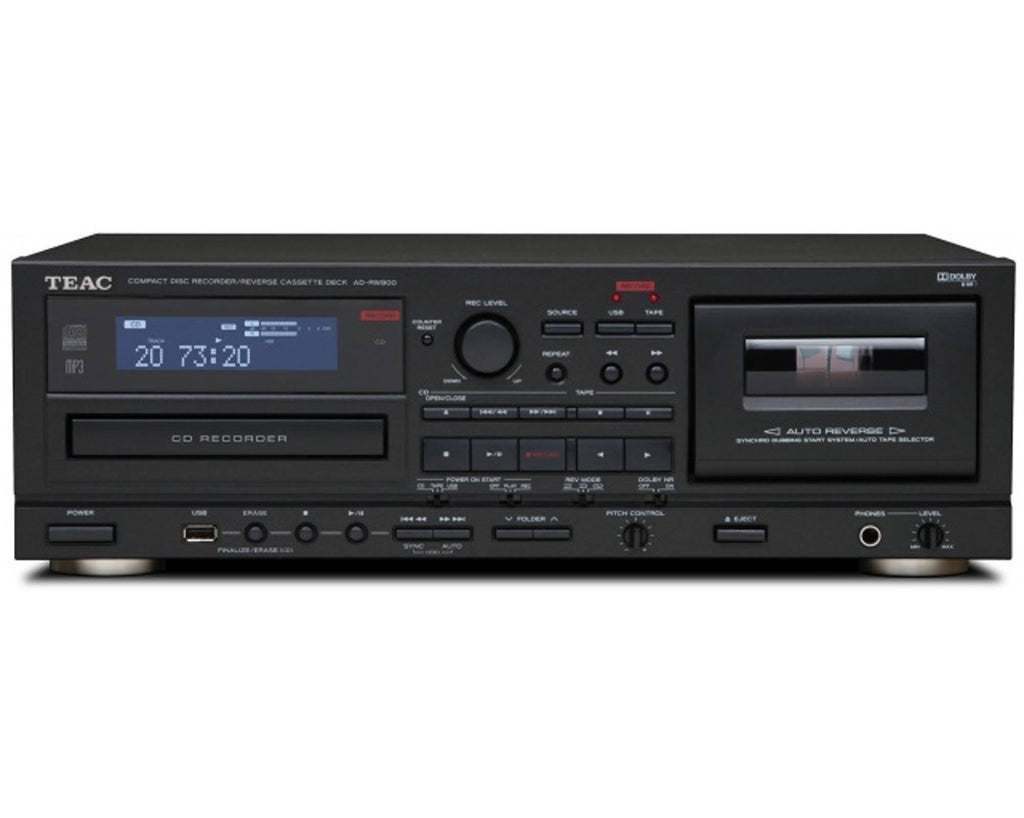 Black CD Player Cassette Recorder O75354