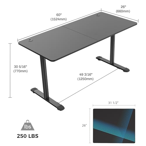 Black 47 Inches Gaming Desk L7876
