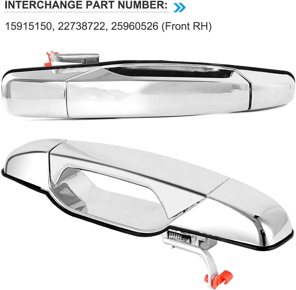 Door Handles 4 PCS Front Rear Driver & Passenger Side D84235
