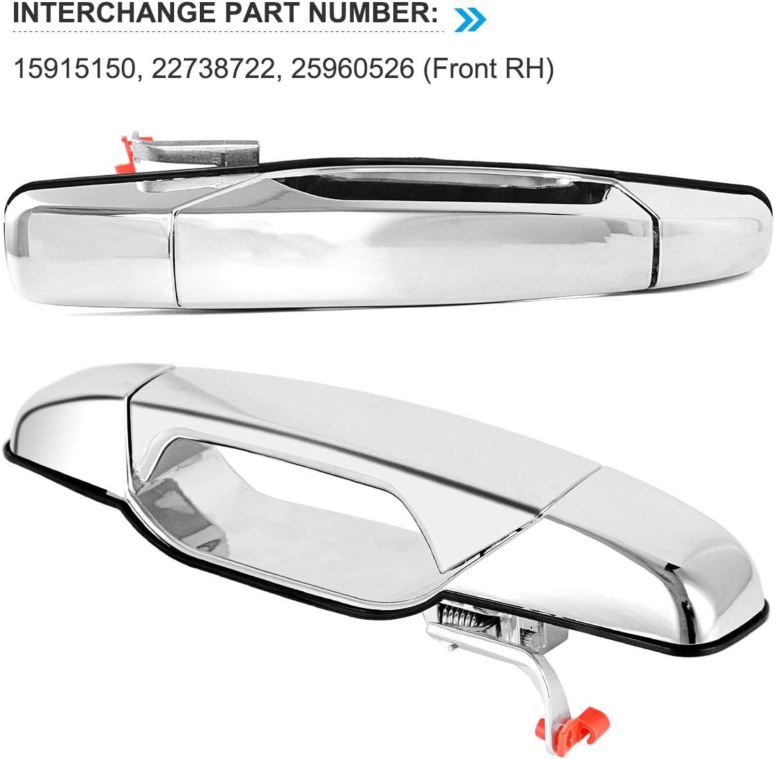 Door Handles 4 PCS Front Rear Driver & Passenger Side D84235