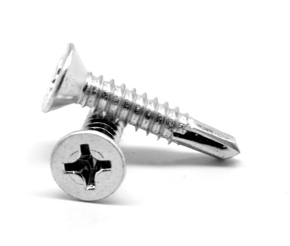 5/8 Self Drilling Screw Phillips Flat Head Zinc Plated S378