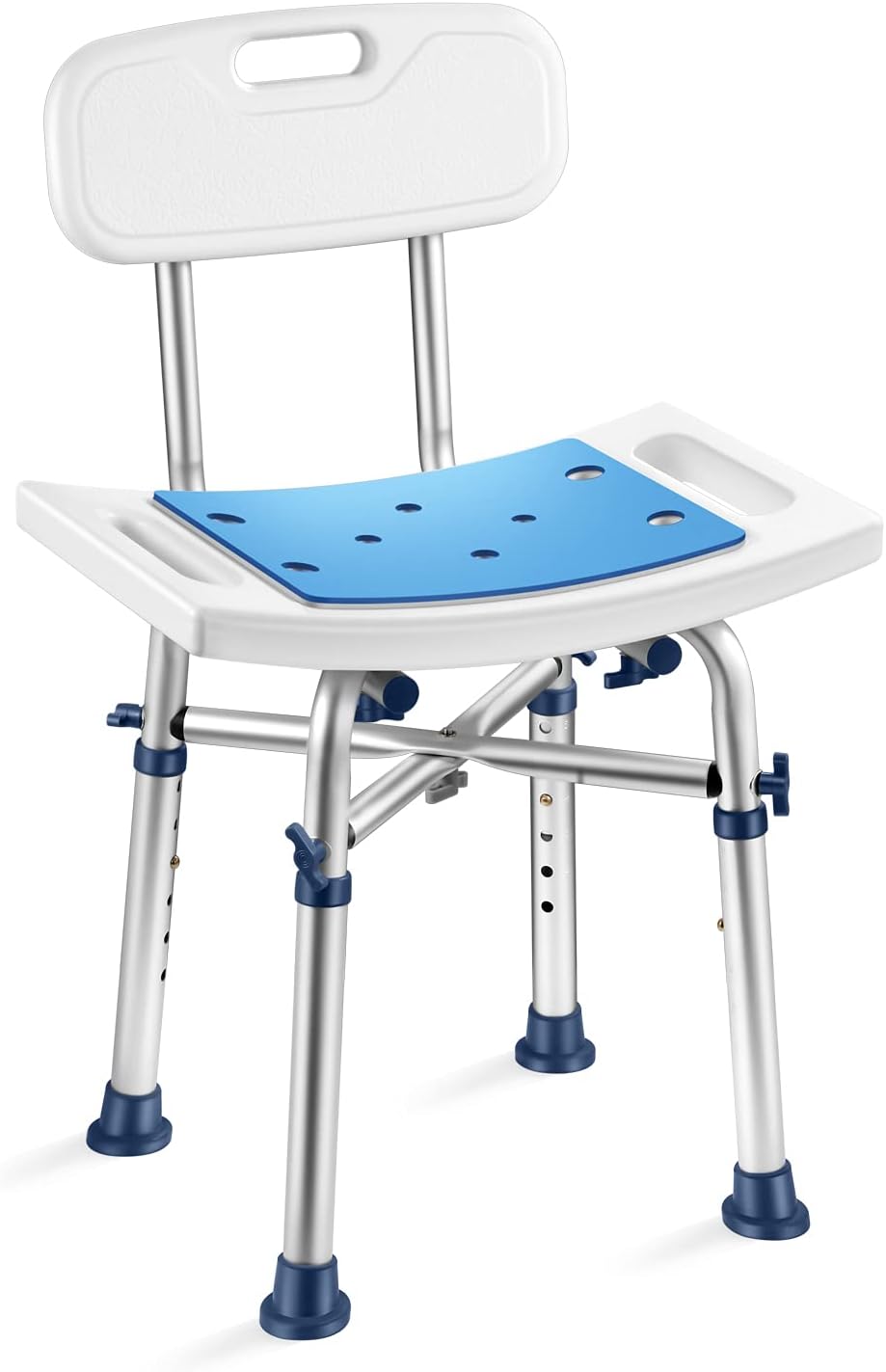 Nonslip Shower Chair with Back Padded Seat C74446