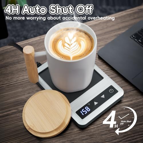 Coffee Mug Warmer & Mug Set, 14oz Heated Cup with Temperature Control and Auto Shut Off Y59956