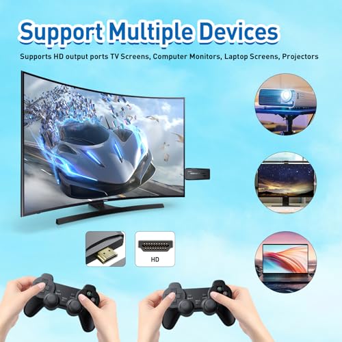 12,000+ Classic Games Retro Game Console with 2 Wireless Controllers S77317