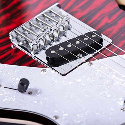 Blue Semi-Hollow Body Electric Guitar M7193