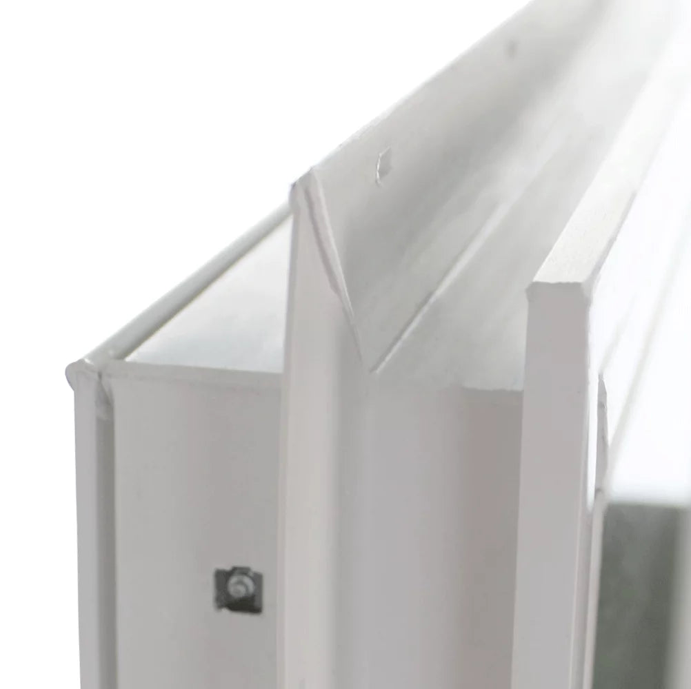 Double Pane Vinyl Transom Window 24" x 10" with Grids Non-Opening Low-E Glass S74395