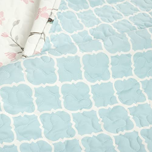 Oversized 3 Piece Reversible Quilt Set, Full/Queen J988