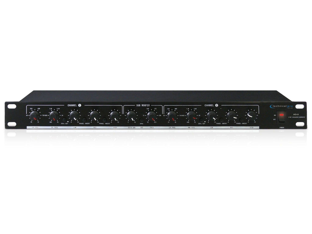 3 Way Crossover with Subwoofer Output Black K685263