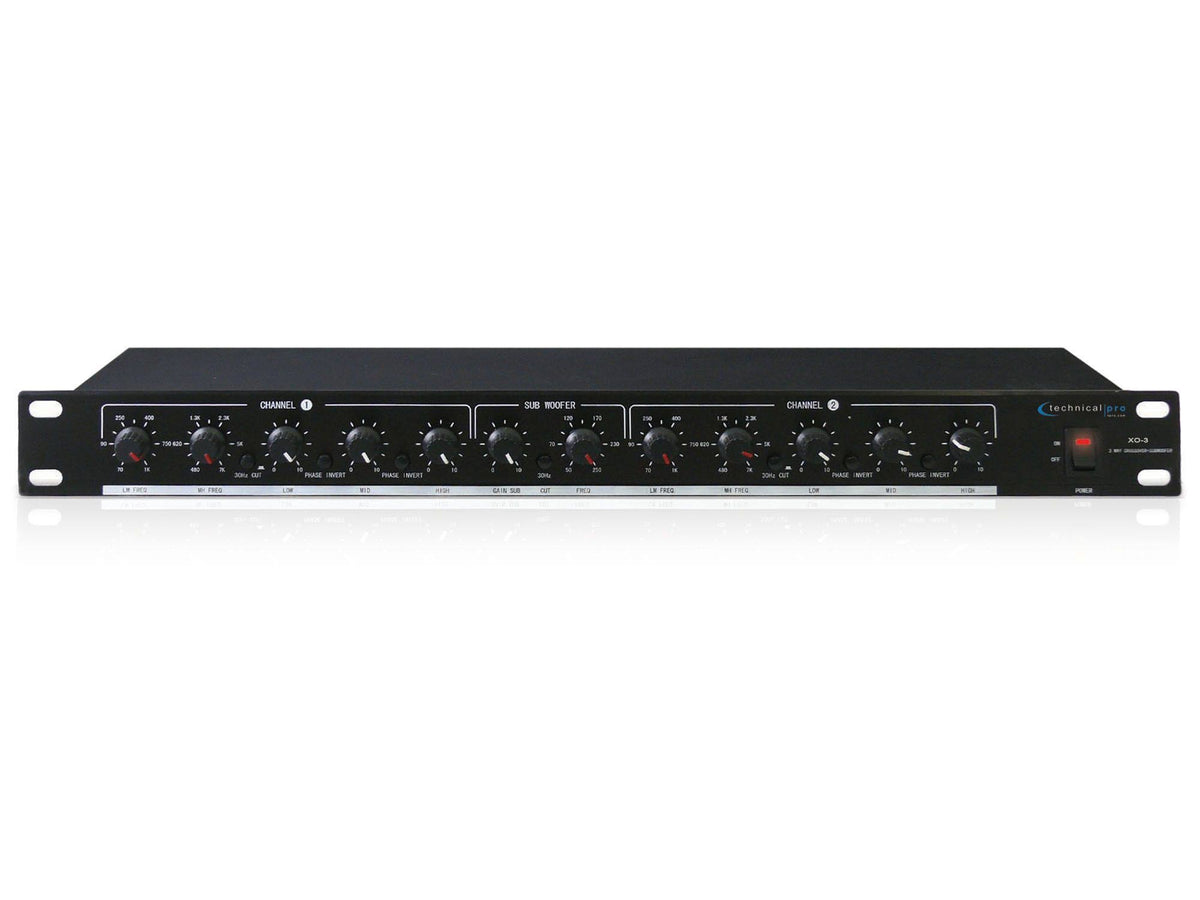 3 Way Crossover with Subwoofer Output Black K685263