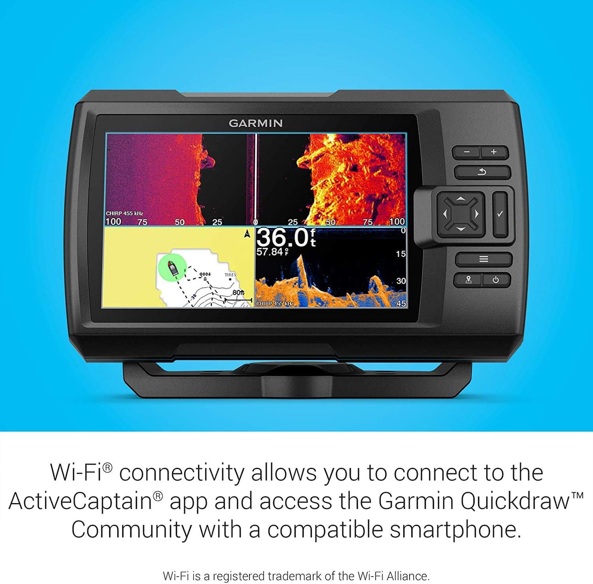 7-inch Color Fishfinder with Transducer and Protective Cover P8961