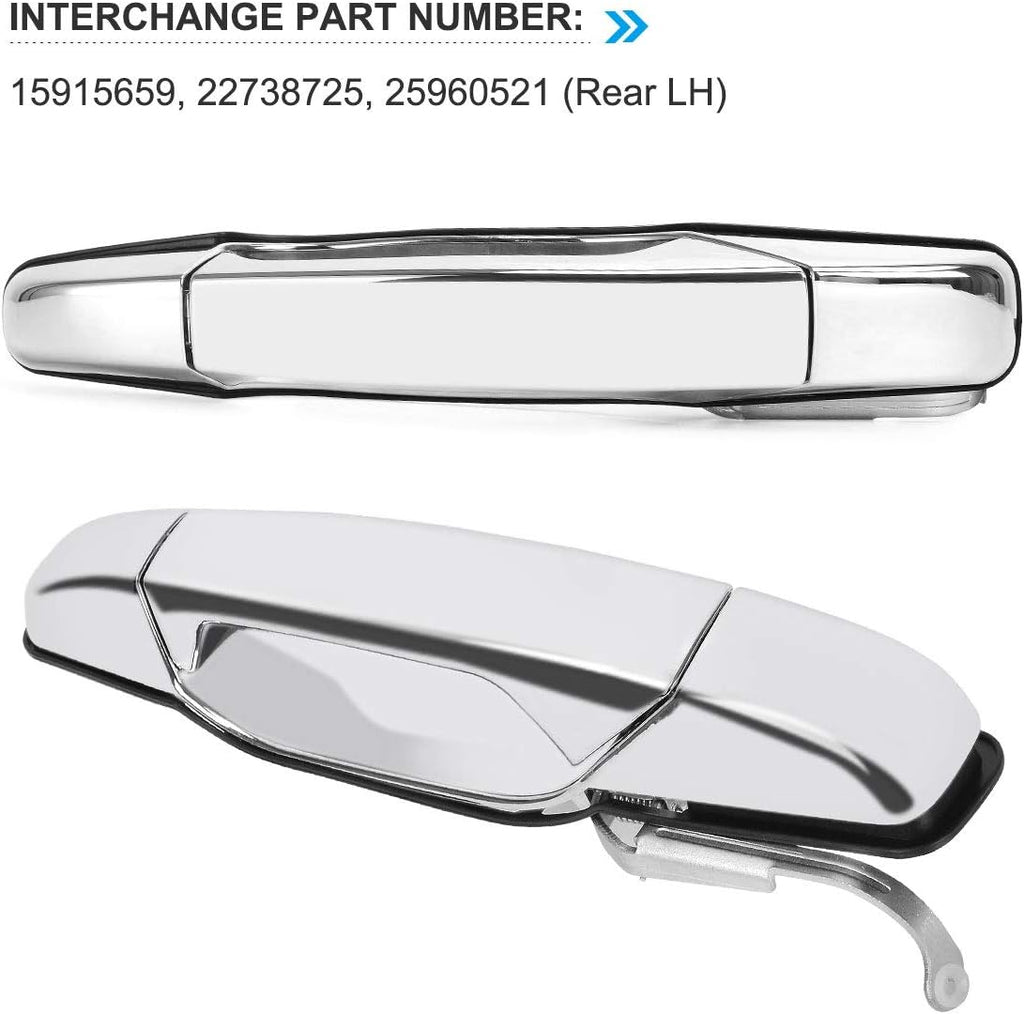 Door Handles 4 PCS Front Rear Driver & Passenger Side D84235