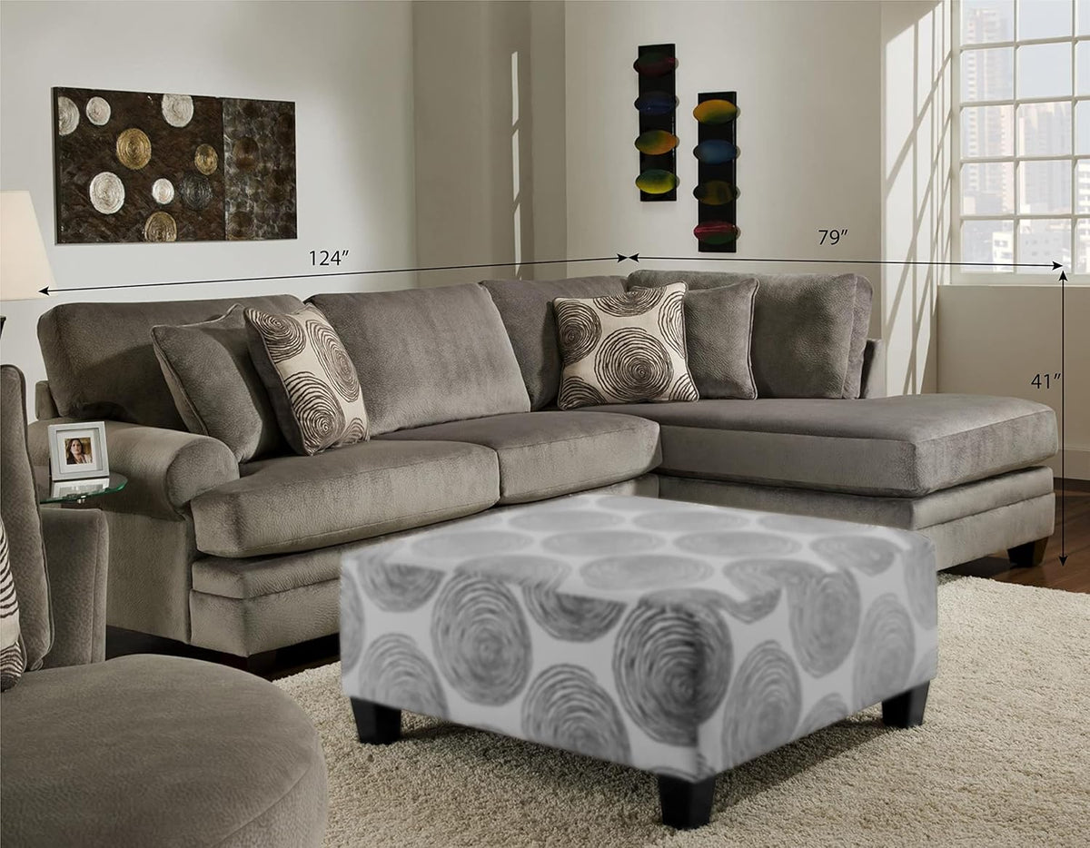 Contemporary L-Shape Sectional Sofa W49220