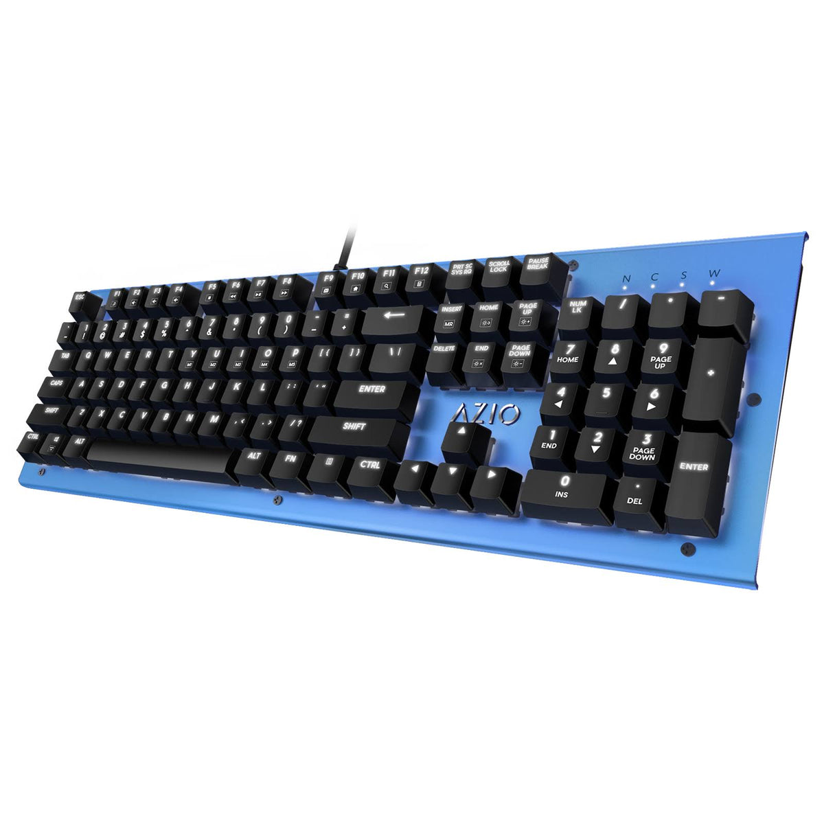 Blue USB Backlit Mechanical Keyboard X393627