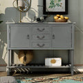 Gray Console Table with 3 Drawers G259