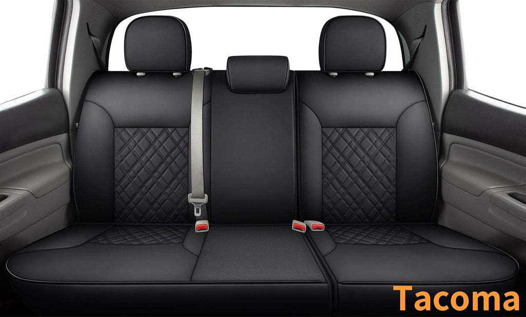Tacoma Seat Covers Water Proof Faux Leather Front Set Black 2 pcs A6992