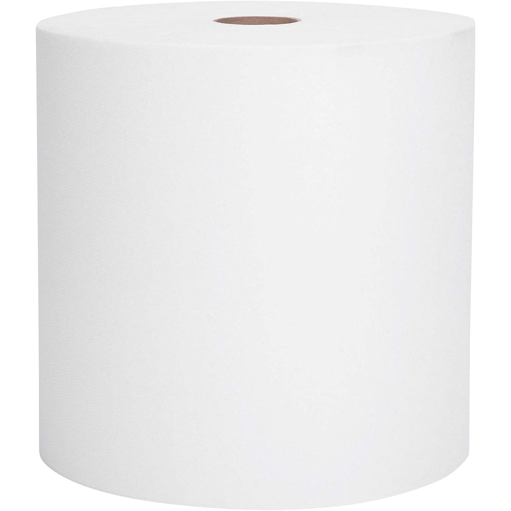 White Hard Roll Paper Towels, 6 Rolls S517